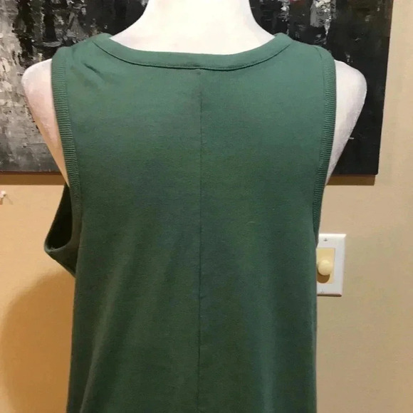 Target A New Day Green Sleeveless Midi Length Ribbed Cotton Blend Tank Dress-XXL - Picture 7 of 8